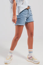 Shorts in Pale Blue