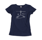 Flux Capacitor Sketch From Back to the Future Artwork T-Shirt Men & Women
