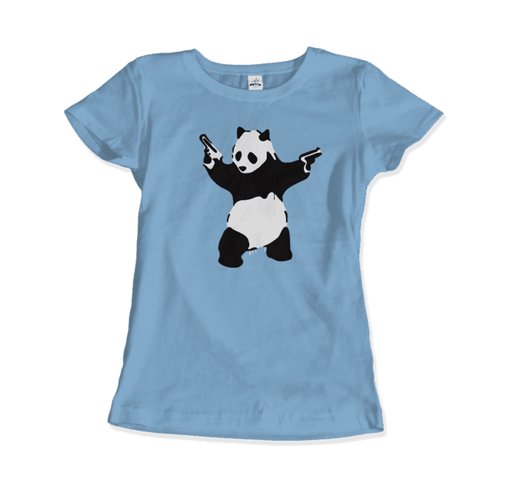 Banksy Pandamonium Armed Panda Artwork T-Shirt