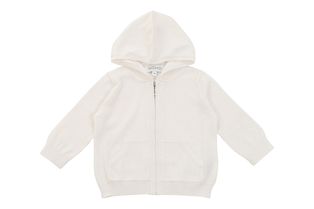 Kid Cotton Cashmere White Hoodie