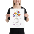 Pablo Picasso Hands With Flowers 1958 Artwork Poster