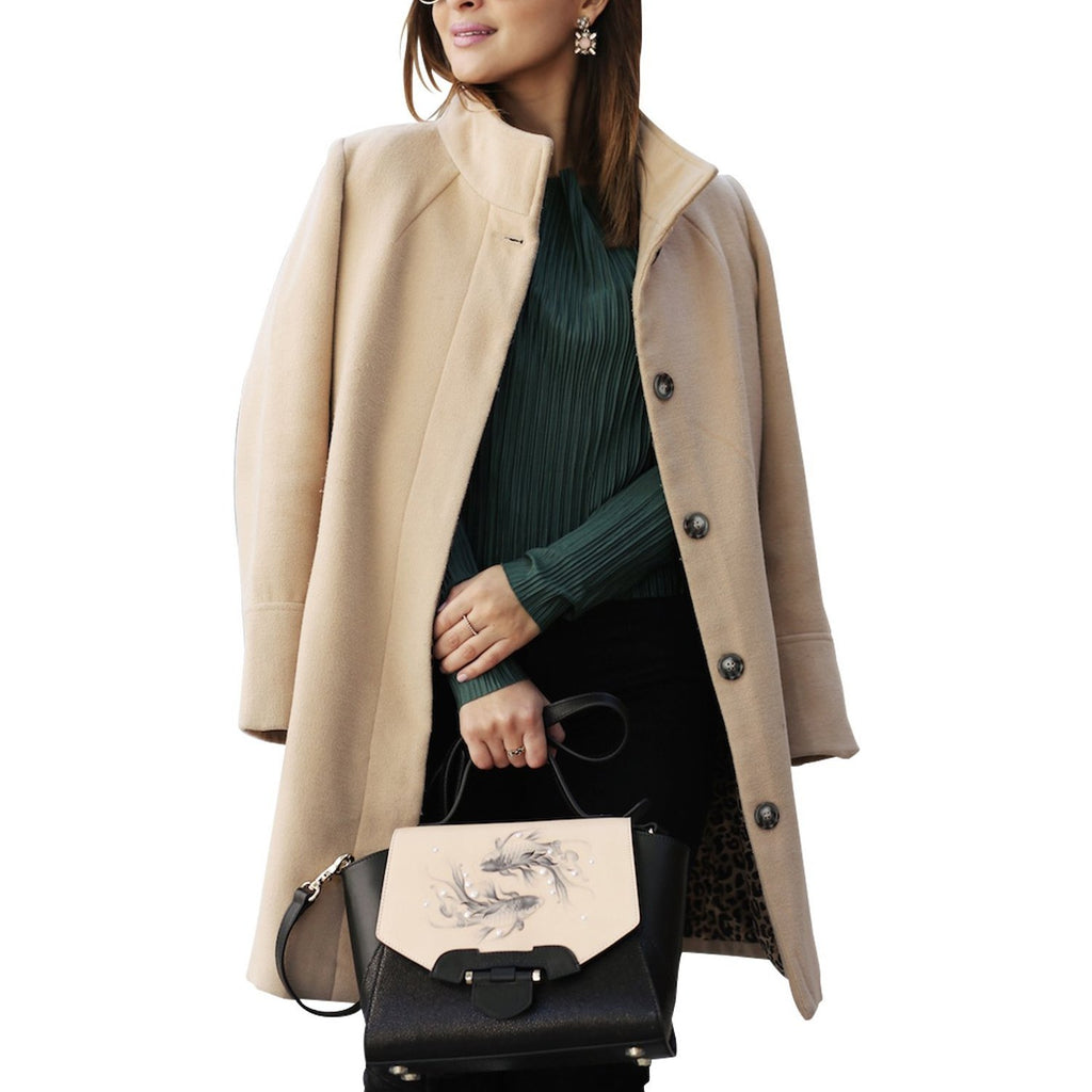 Fish Small Black Satchel