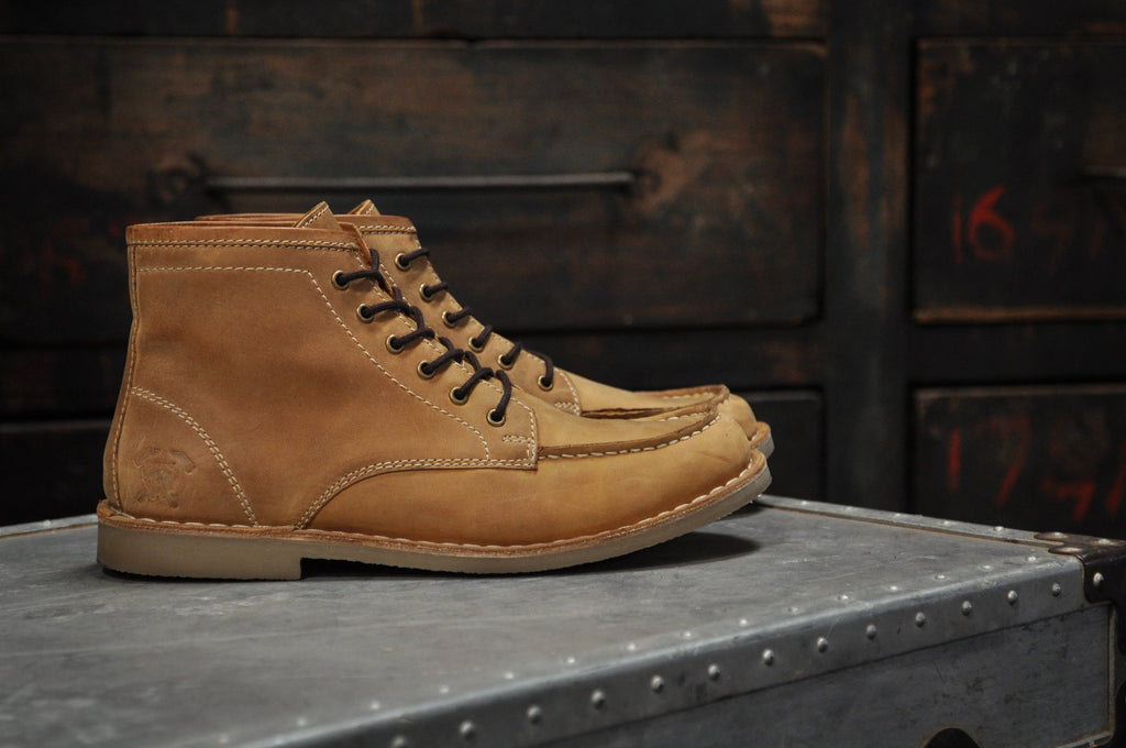 The Cooper Crazy Horse Tan Leather Boots