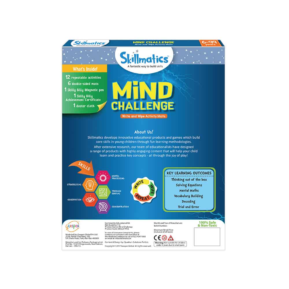 Skillmatics Mind Challenge Fun and Interactive Educational Games (6-99)