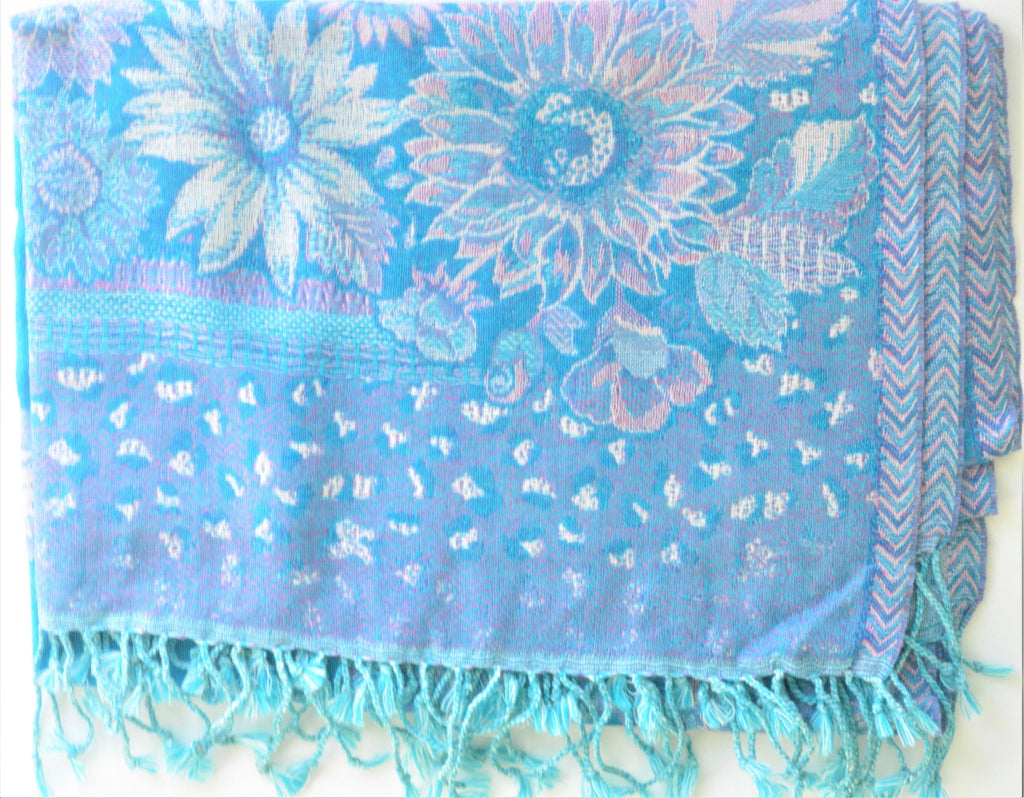 Handwoven Paisley Jamavar Designer Woolen Shawl