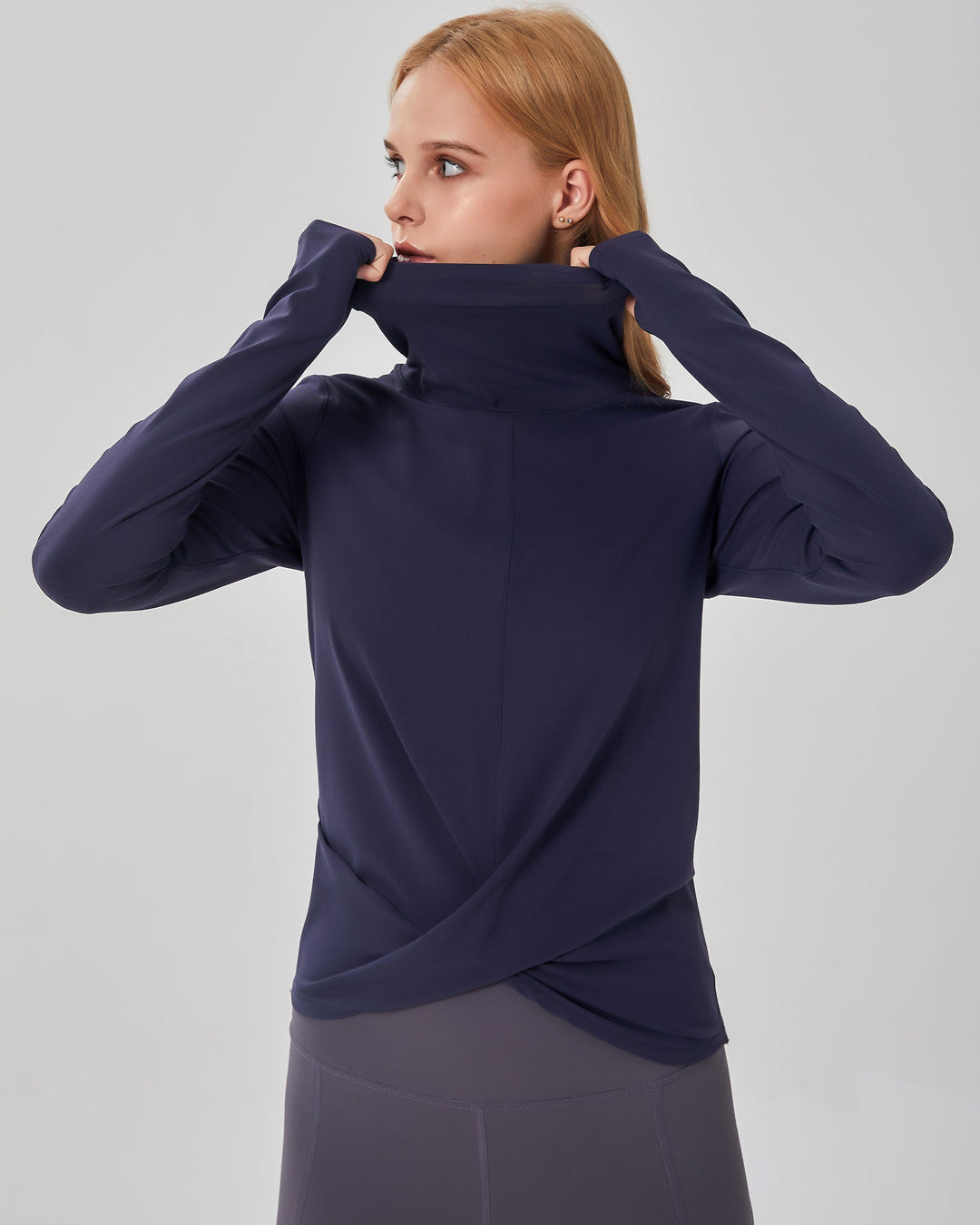 Turtle-Cowl Neck Coziplex™ Long Sleeve