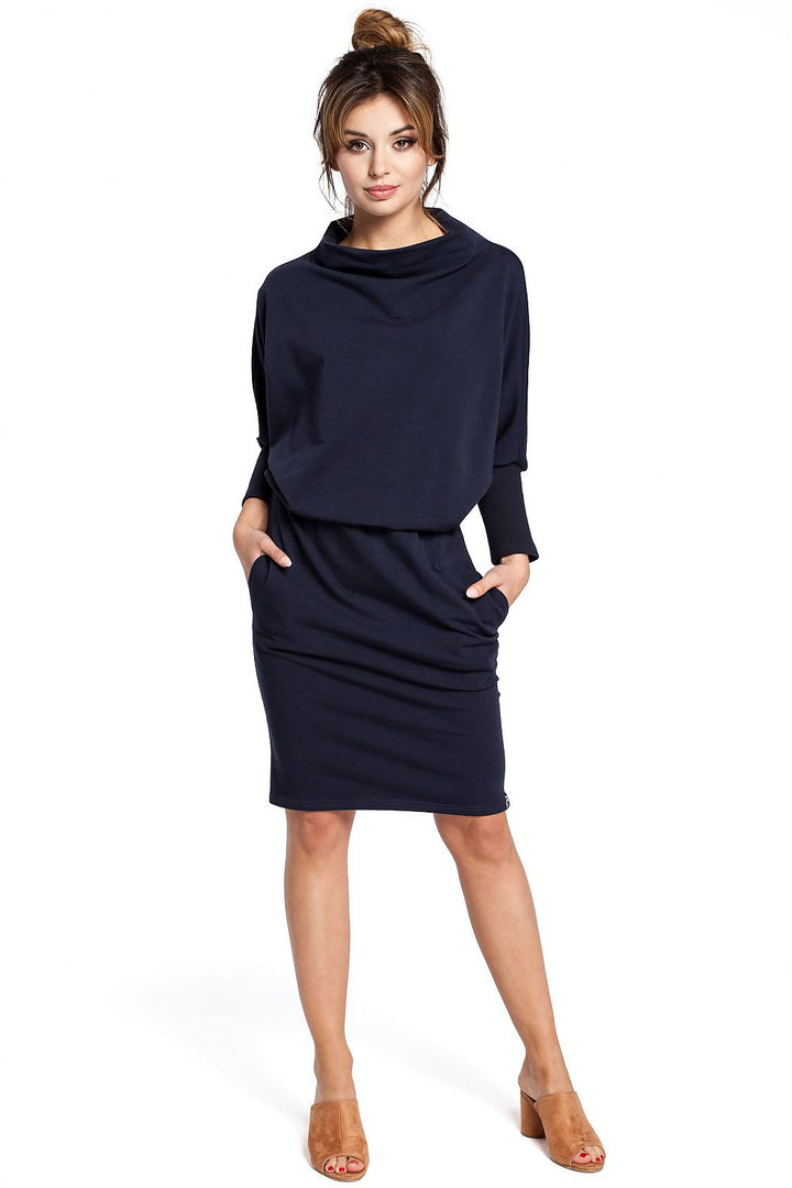 Navy Blue Soft Knit Daydress