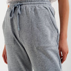Joggers with Elastic Waist Band in Gray