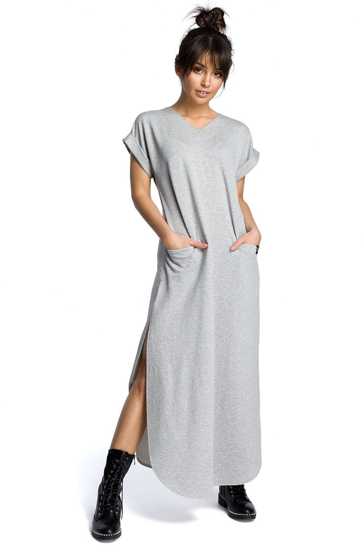 Soft Knit Maxi Dress Grey