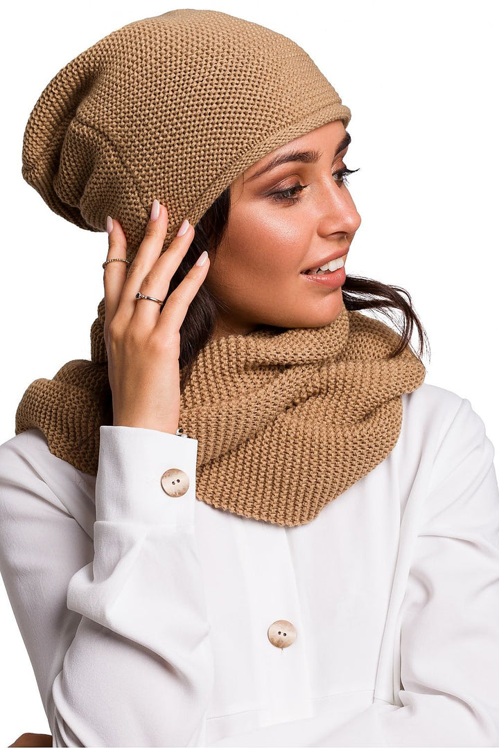 Brown Infinity Scarf BE Knit