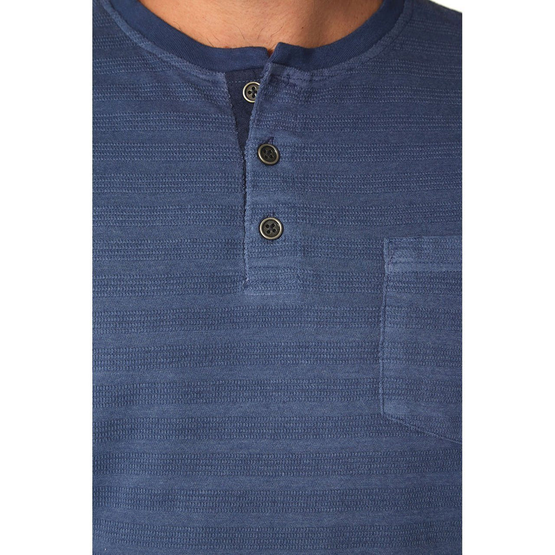 Axel Striped Cotton Henley