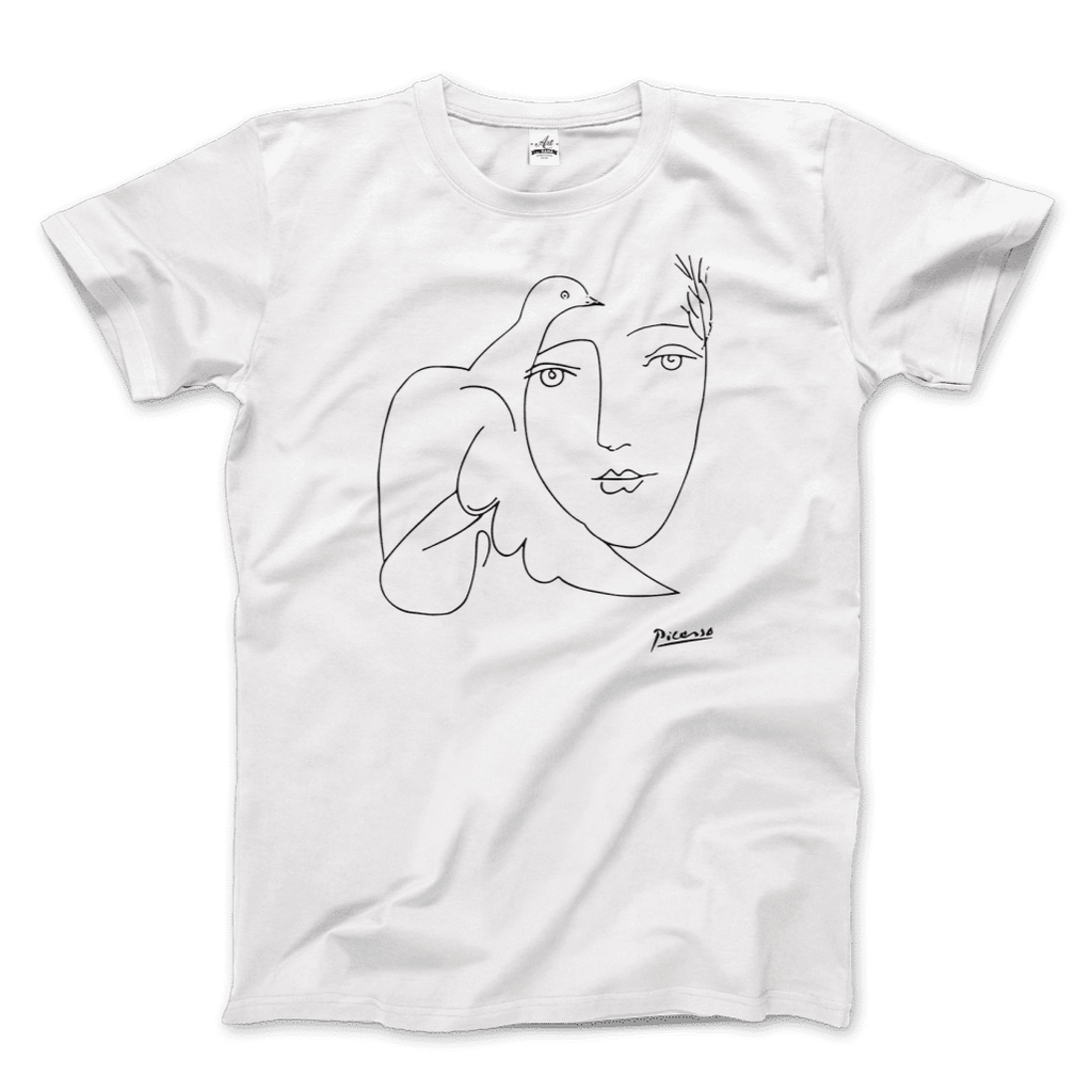 Pablo Picasso Peace (Dove and Face) Artwork T-Shirt