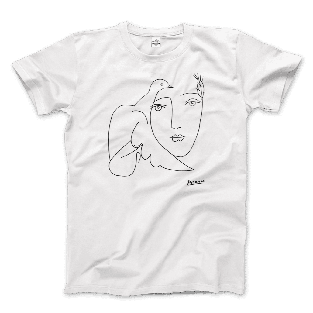 Pablo Picasso Peace (Dove and Face) Artwork T-Shirt