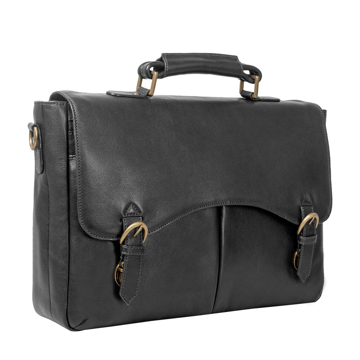 Hawkins Leather 15" Laptop Compatible Briefcase