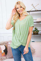 Short Sleeved Knot Tops