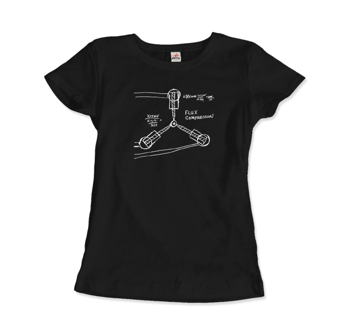 Flux Capacitor Sketch From Back to the Future Artwork T-Shirt Men & Women