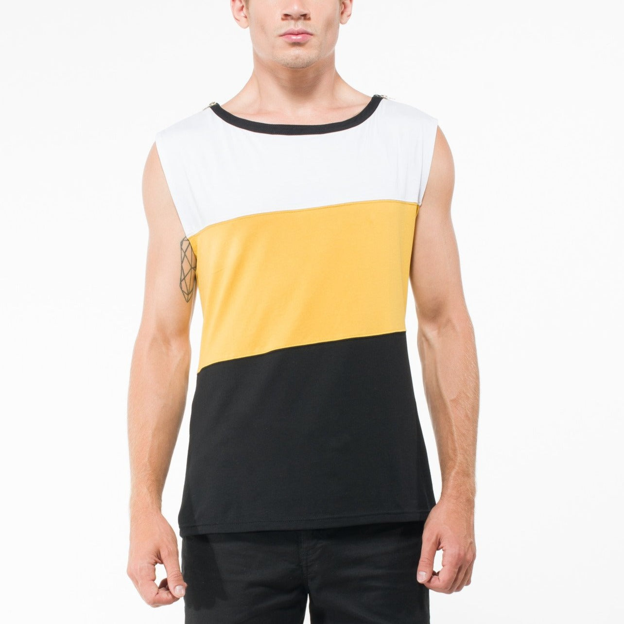 Sleeveless Colorblock Top