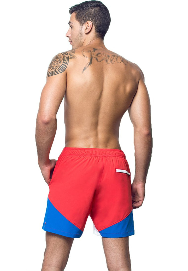 Eco-Friendly Beach Shorts "Butterfly" Side Pockets and Back Zipper Pocket