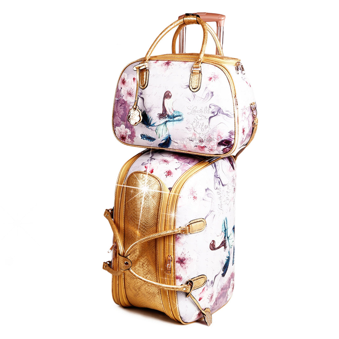 Princess Mera Large Rolling Duffel Set (2 pcs) Travel Bag