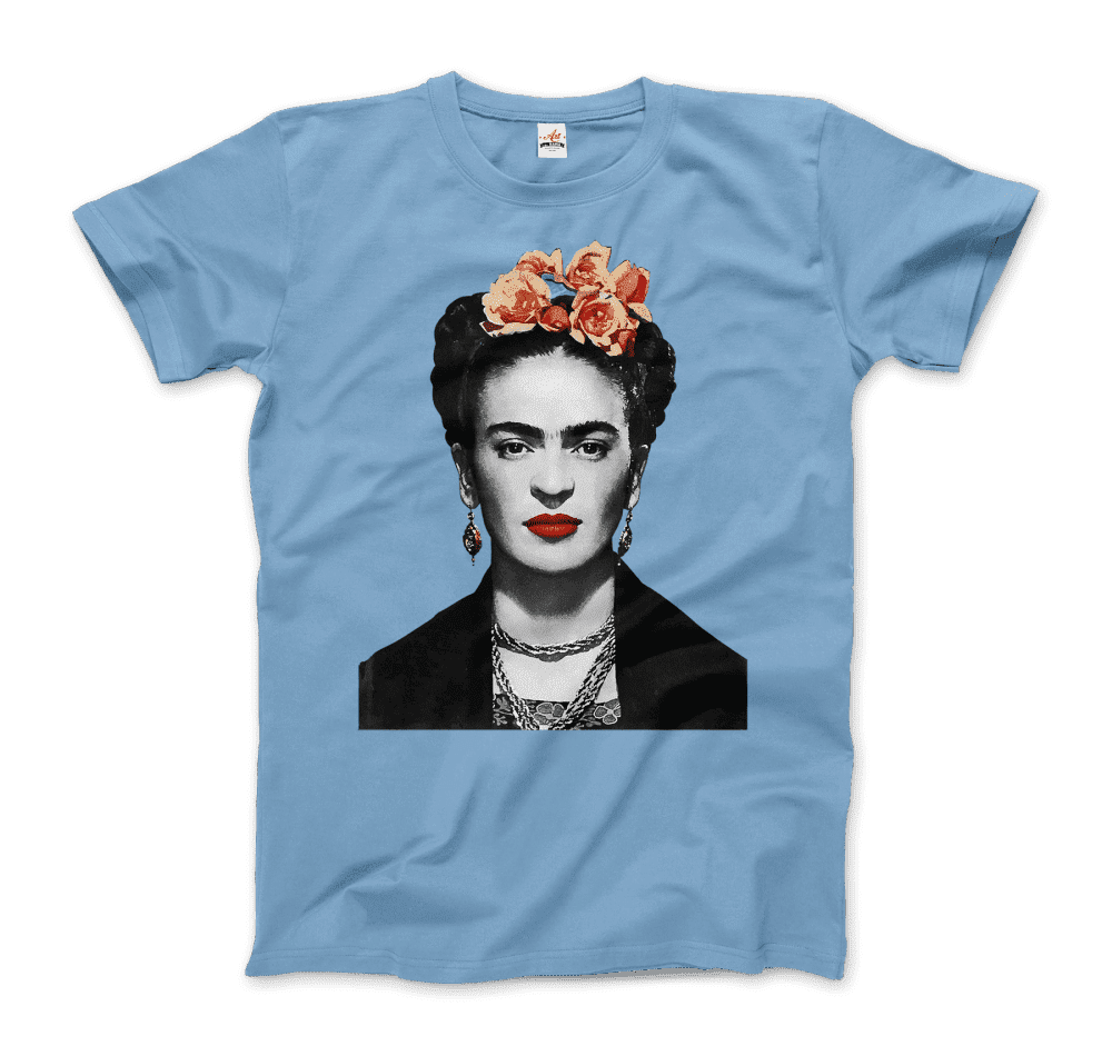 Frida Kahlo With Flowers Poster Artwork T-Shirt