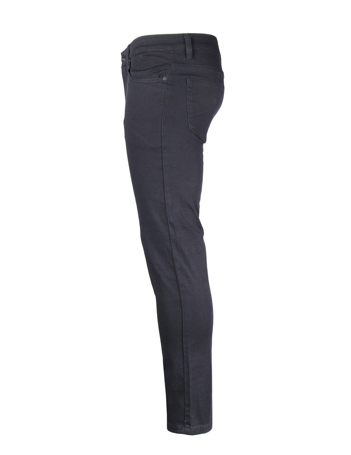 Victorious by ZIMEGO Mens Skinny Fit Stretch Twill Pants Navy