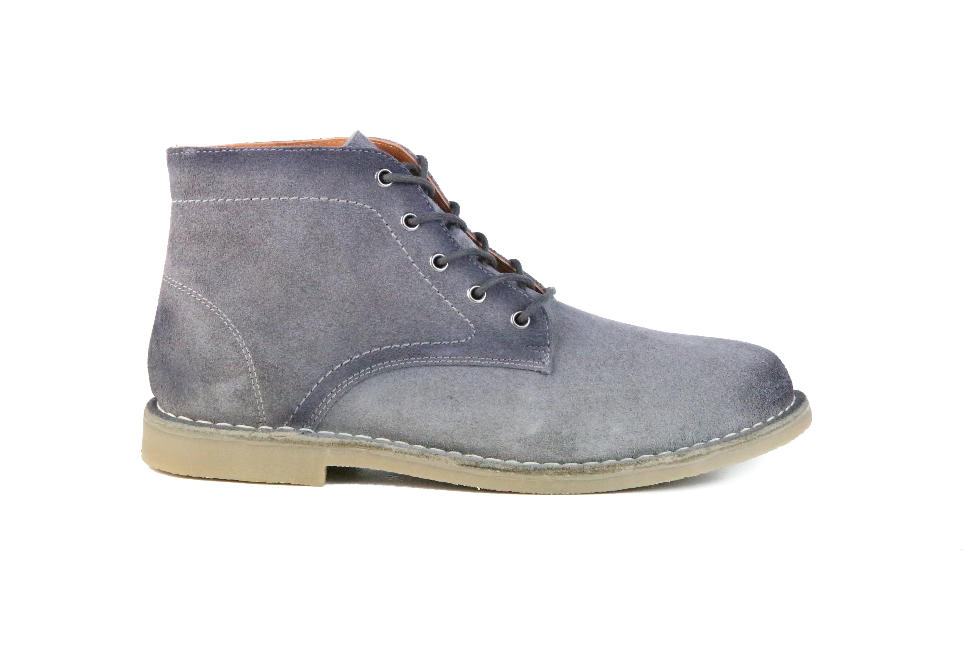 The Grover Men's Boot in Burnished Grey Suede