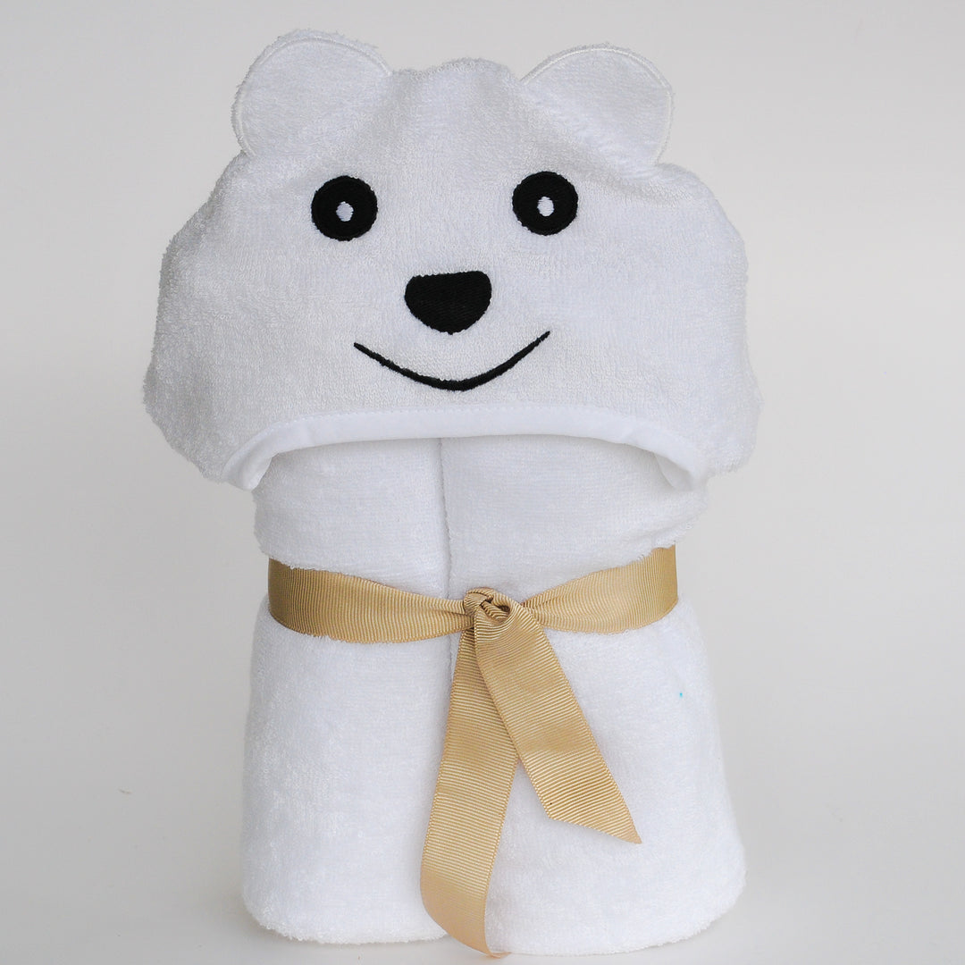 Bamboo Rayon Bear Hooded Turkish Towel Little Kid