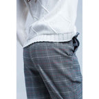 Red Tartan Pattern Pants