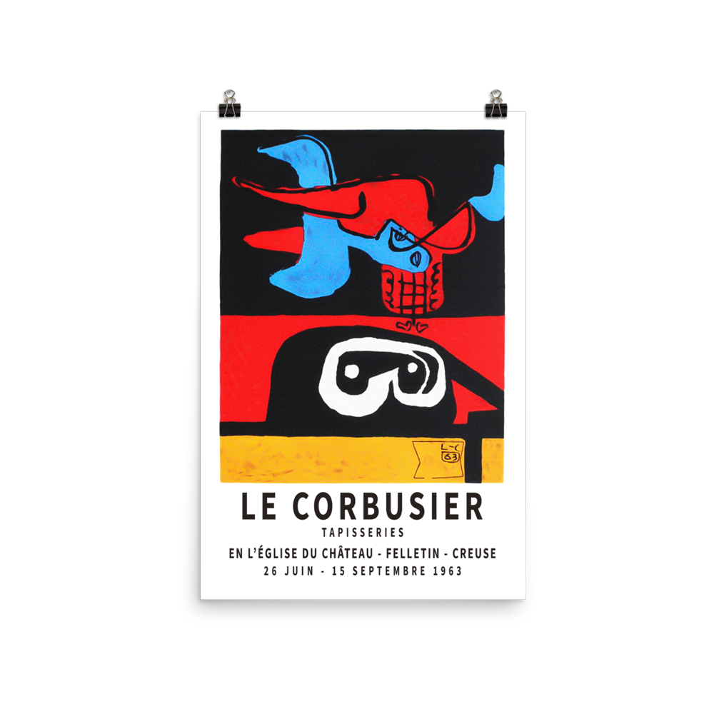 Le Corbusier 1963 Exhibition Artwork Poster