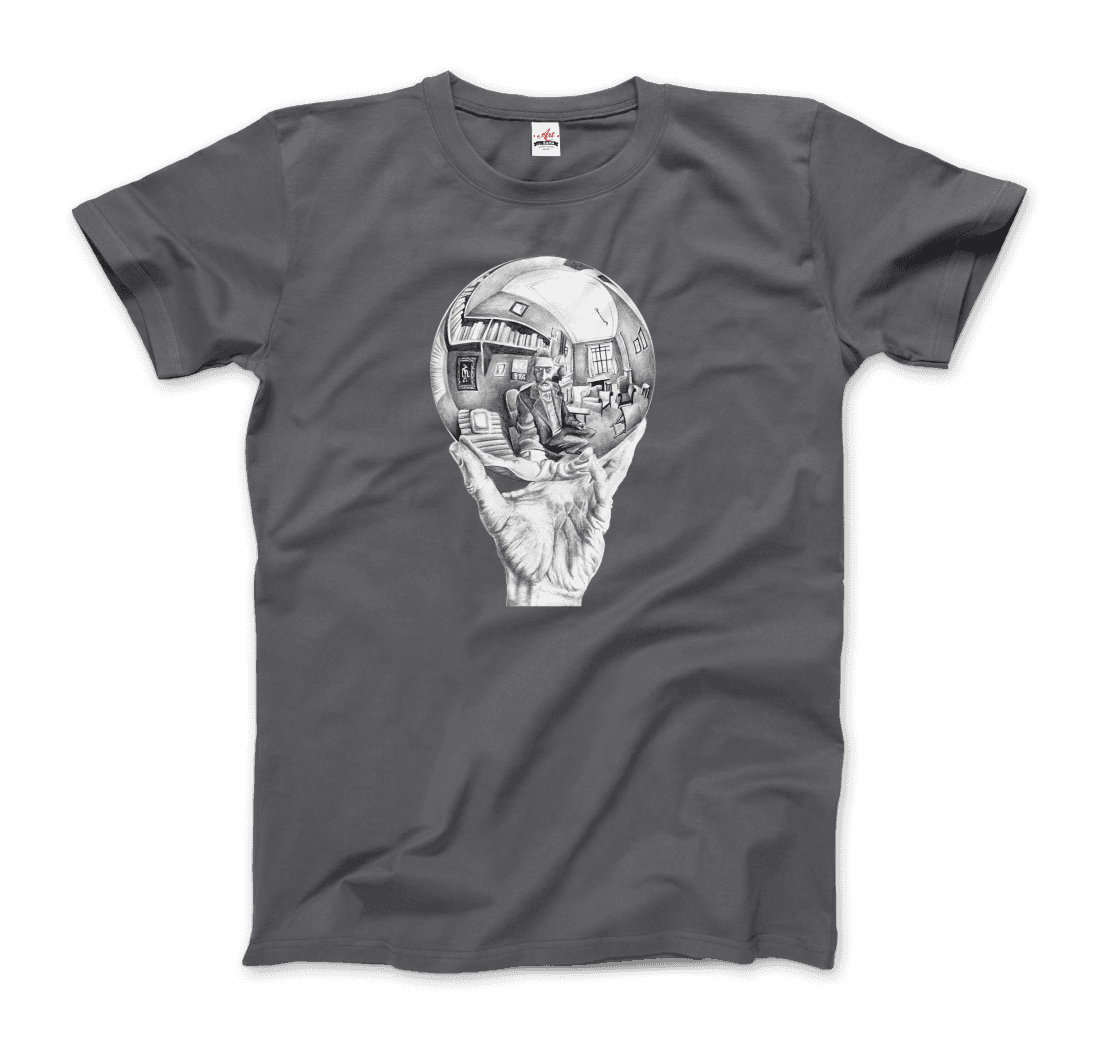 M.C. Escher Hand With Reflective Globe T-Shirt