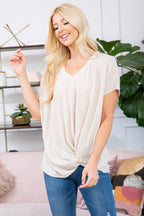 Short Sleeved Knot Tops