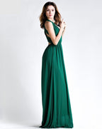 Plunge Green Gown
