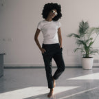 Sandra Milano Black Soft Leather Ladies Trousers