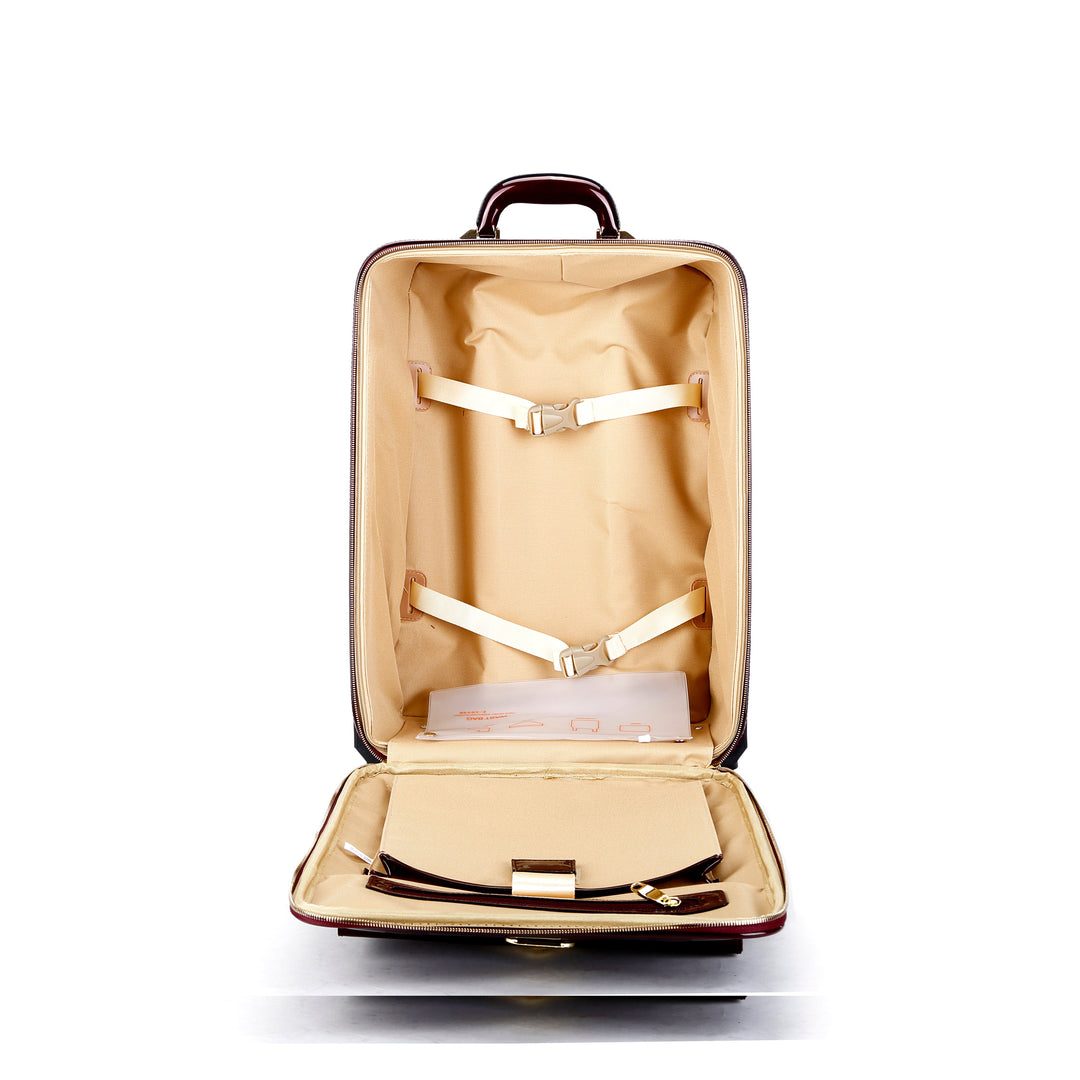 Floral Accent Light Weight Spinner Luggage