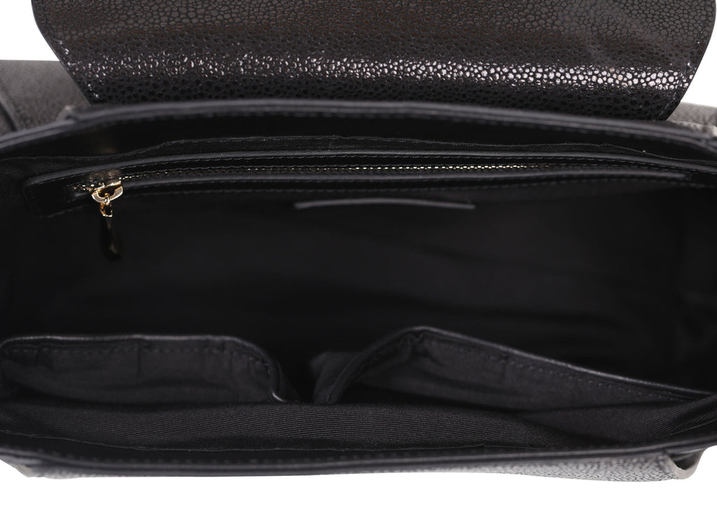 Fish Small Black Satchel