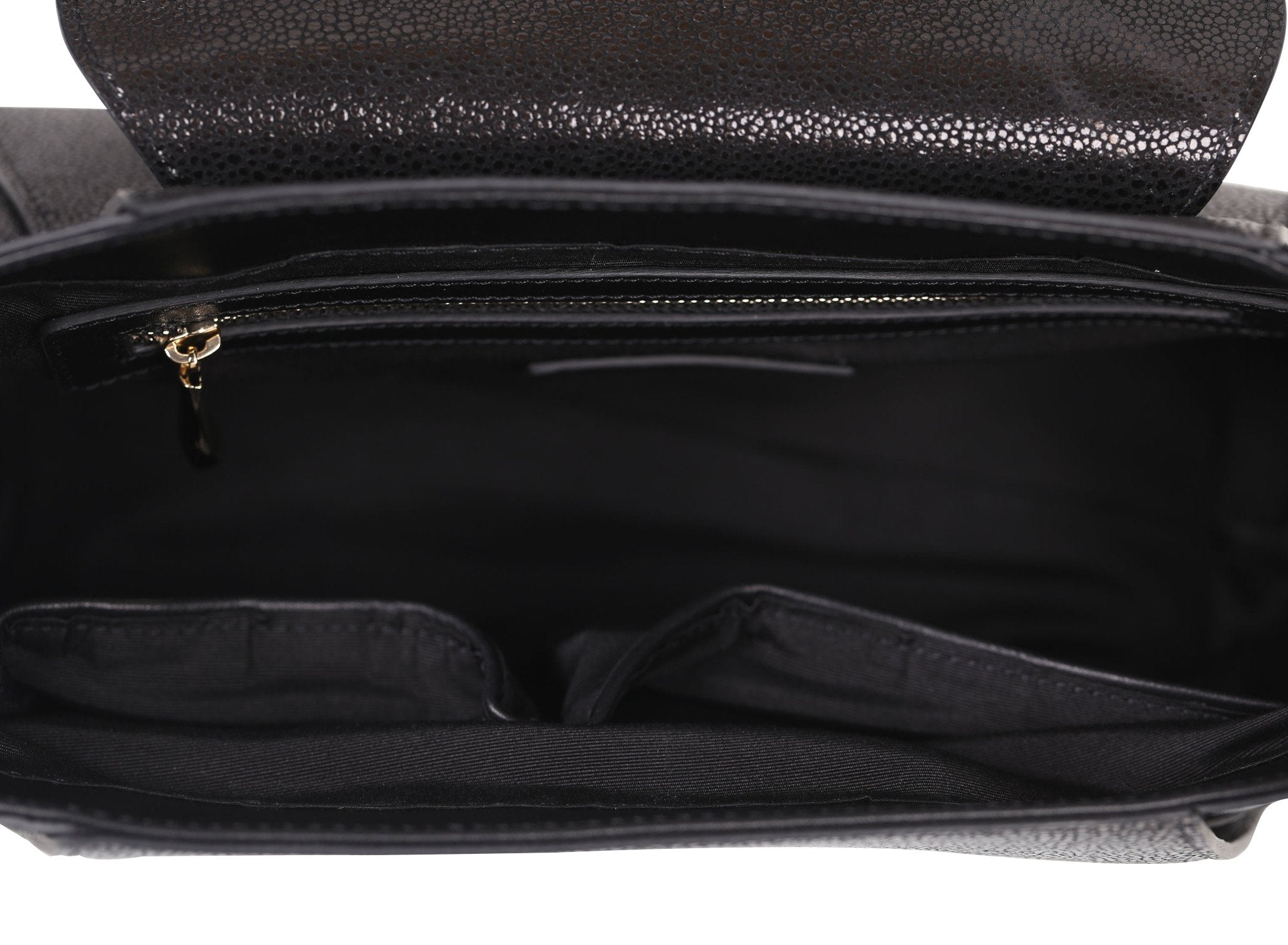 Fish Small Black Satchel