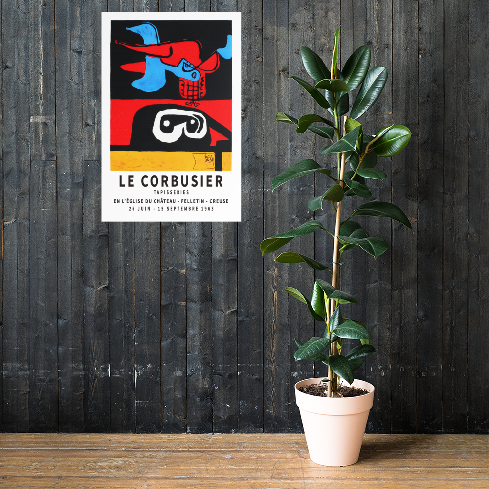 Le Corbusier 1963 Exhibition Artwork Poster