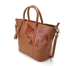 Butterfly Brown Top Handle