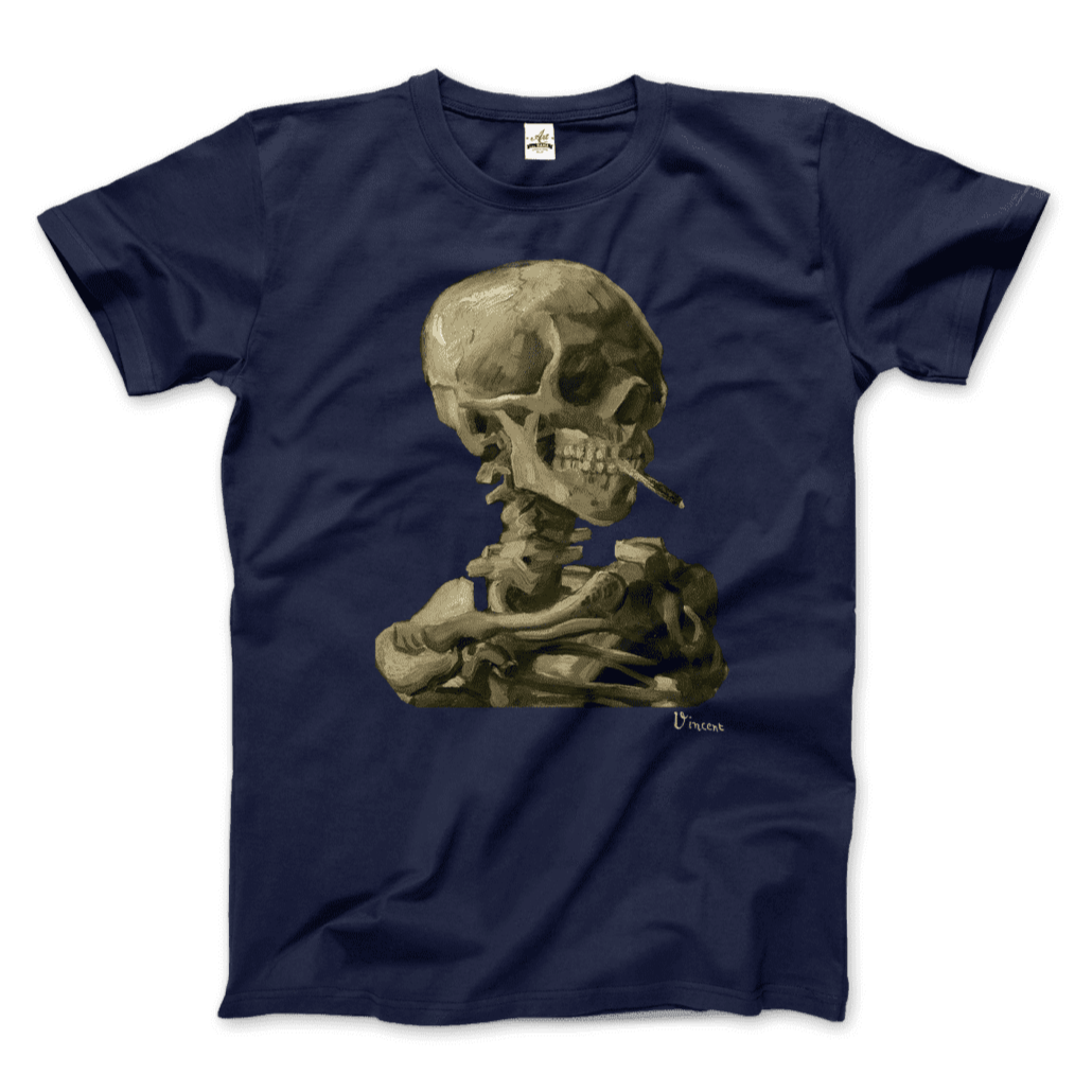Van Gogh Skull of a Skeleton With Burning Cigarette 1886 T-Shirt