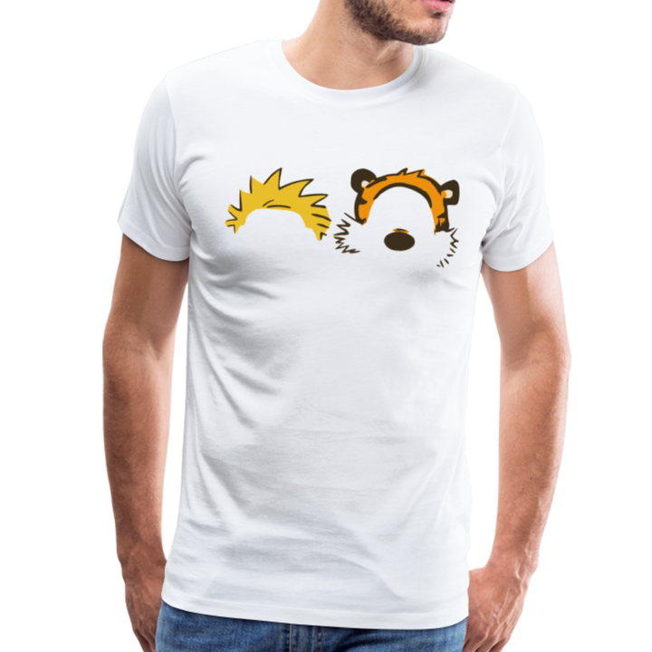 Calvin and Hobbes Faces Contour T-Shirt