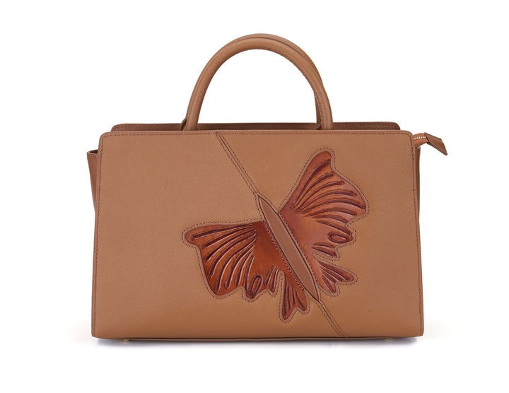 Butterfly Brown Satchel