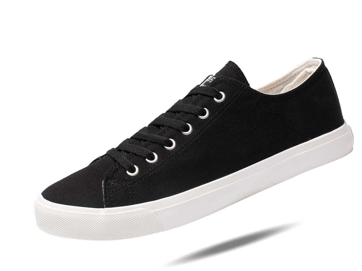 Retro Black/White Canvas Shoes Unisex Size