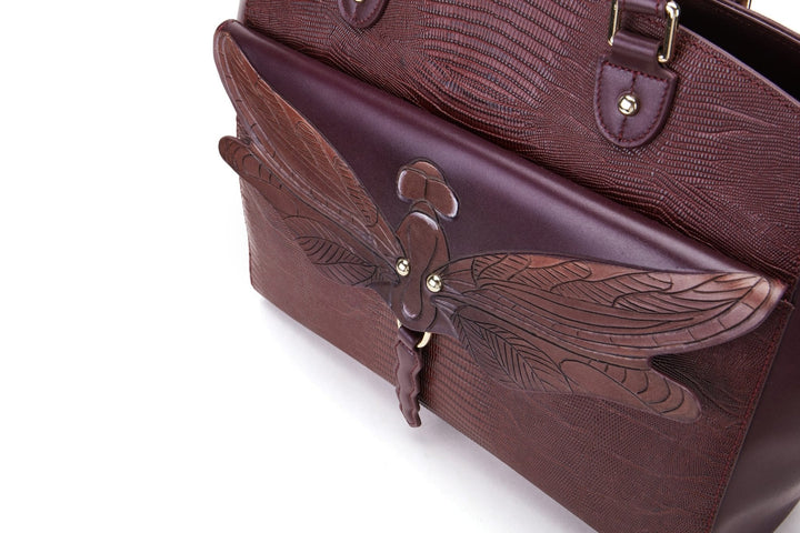 Dragonfly Brown Shoulder Bag