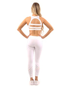 Laguna Set Leggings & Sports Bra in White
