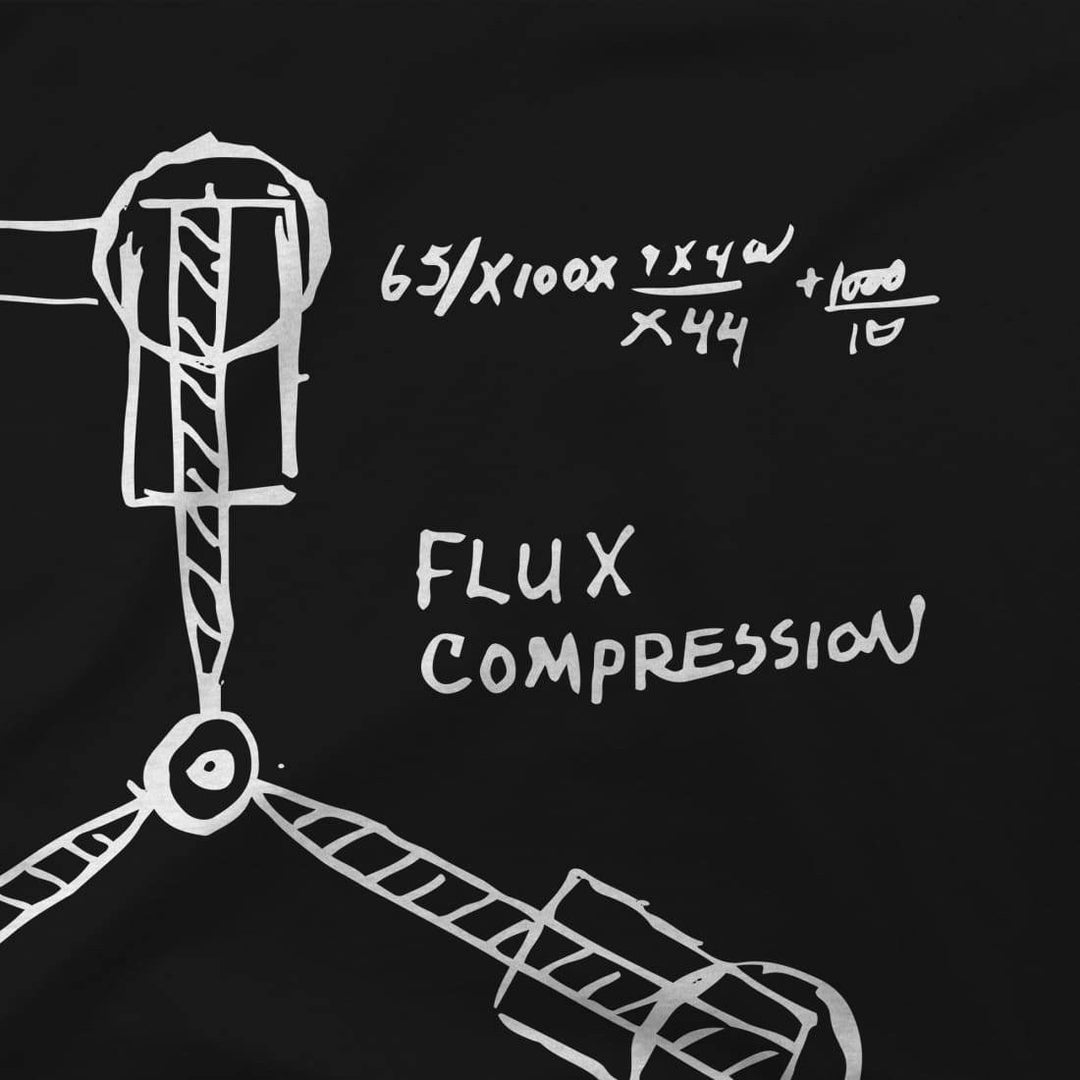 Flux Capacitor Sketch From Back to the Future Artwork T-Shirt Men & Women