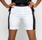 Fitted Shorts with Side Stripes