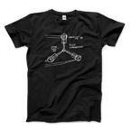 Flux Capacitor Sketch From Back to the Future Artwork T-Shirt Men & Women