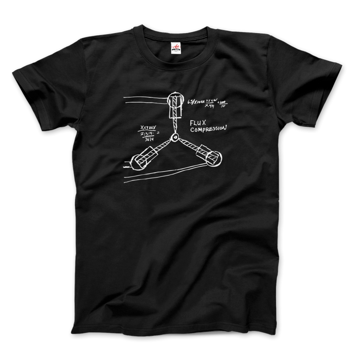 Flux Capacitor Sketch From Back to the Future Artwork T-Shirt Men & Women