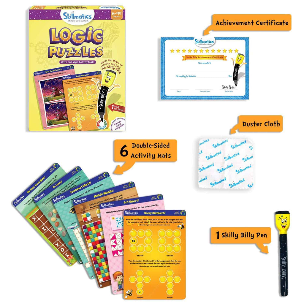 Skillmatics Logic Puzzle Educational Games for Kids (6-99)