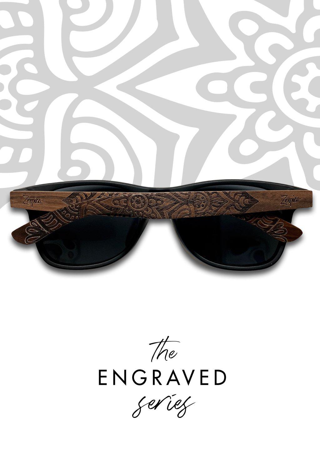 Eyewood Engraved Wooden Sunglasses | Mandala